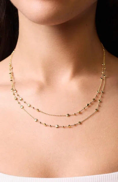 Bony Levy 14k Gold Layered Ball Bead Chain Necklace