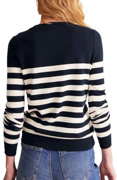 Boden Catriona Stripe Cotton Blend Sweater