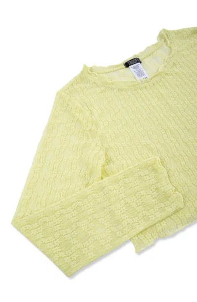 Truce Kids' Long Sleeve Mesh Top & Tank Set In Green