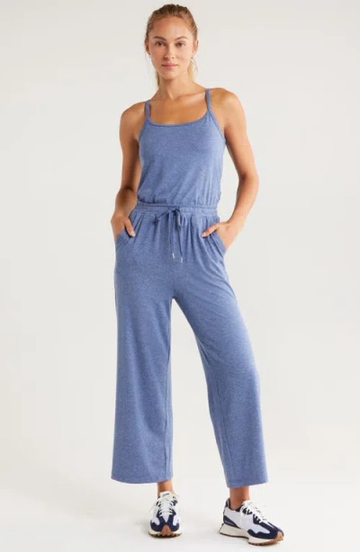 Zella Restore Soft Jumpsuit In Blue