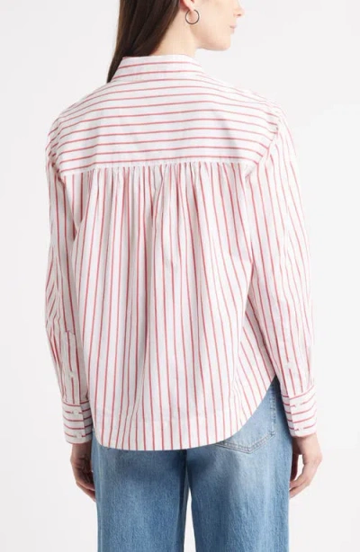 Caslonr Caslon(r) Long Sleeve Drop Hem Button-up Shirt