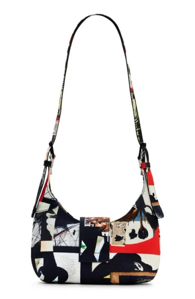 Desigual Printed Canvas Crossbody Bag