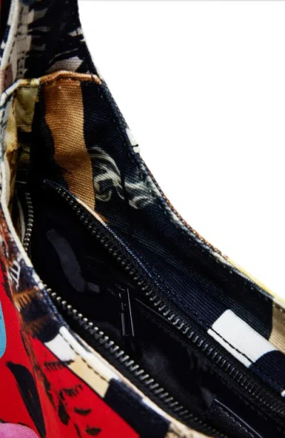 Desigual Printed Canvas Crossbody Bag
