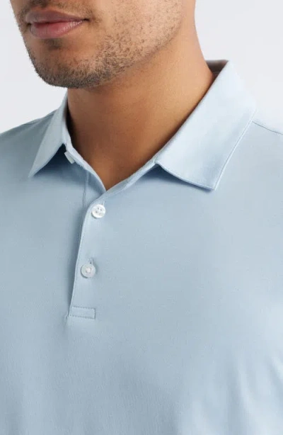 Robert Barakett Northpark Cotton Blend Polo In Blue