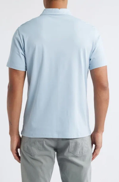 Robert Barakett Northpark Cotton Blend Polo In Blue