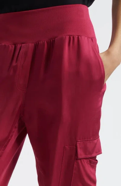 Cinq À Sept Giles Cupro Crop Cargo Joggers