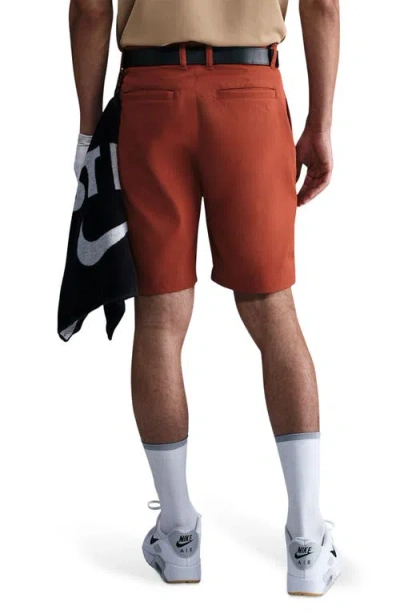 Nike Golf Dri-fit 8-inch Water Repellent Chino Golf Shorts In Brown