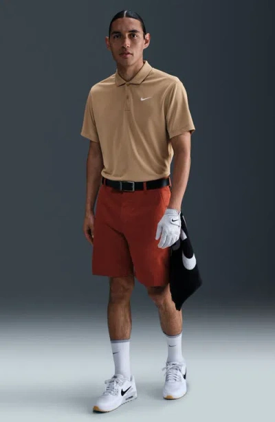 Nike Golf Dri-fit 8-inch Water Repellent Chino Golf Shorts In Brown