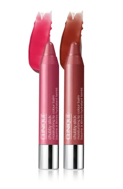 Clinique Chubby Stick™ Moisturizing Lip Color Balm Duo $50 Value