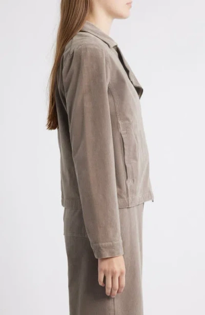 Eileen Fisher Short Rider Jacket In Brown