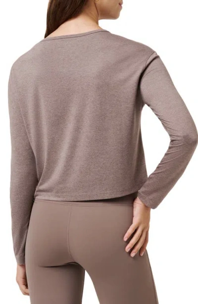 Travismathew Celestia Long Sleeve Performance T-shirt In Gray