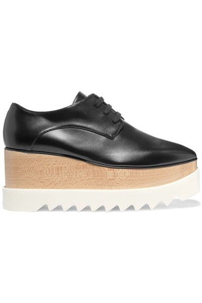 Stella Mccartney Elyse Platform Lace-up Shoes In Black