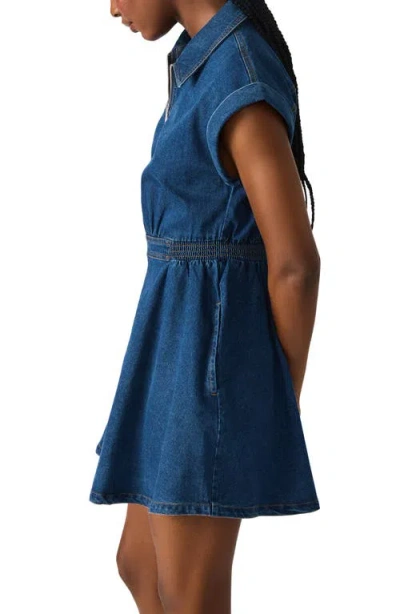 Steve Madden Tucker Cap Sleeve Denim Minidress