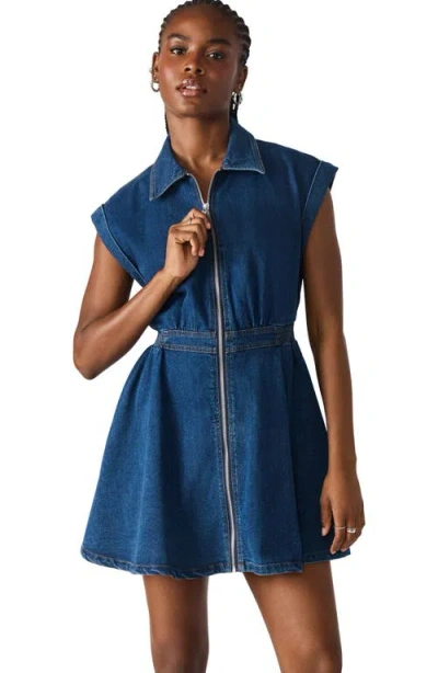 Steve Madden Tucker Cap Sleeve Denim Minidress