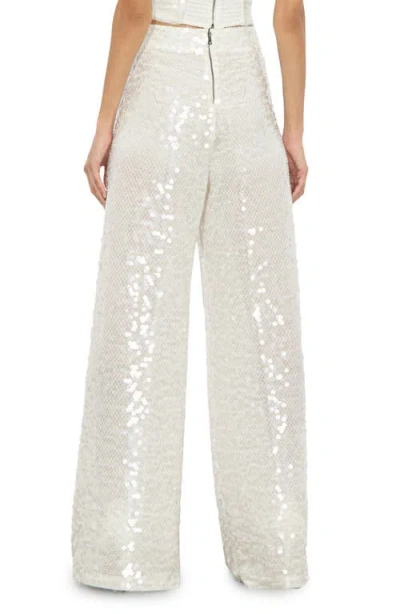 Alice And Olivia Alice + Olivia Athena Sequin Flare Wide Leg Pants