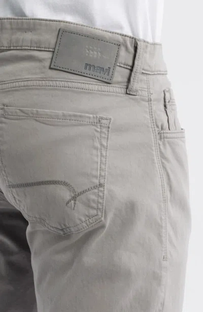 Mavi Jeans Marcus Slim Straight Leg Twill Pants In Gray