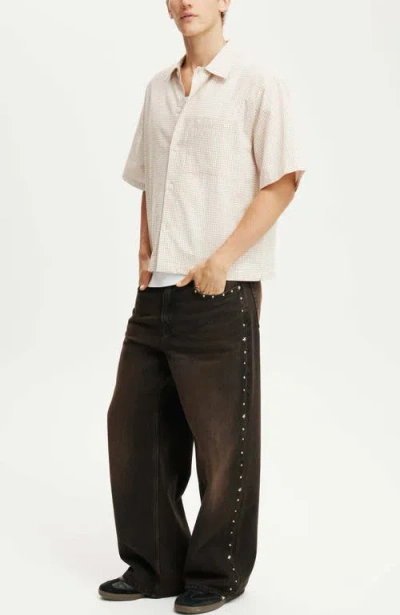Cotton On Super Baggy Jean In Brown