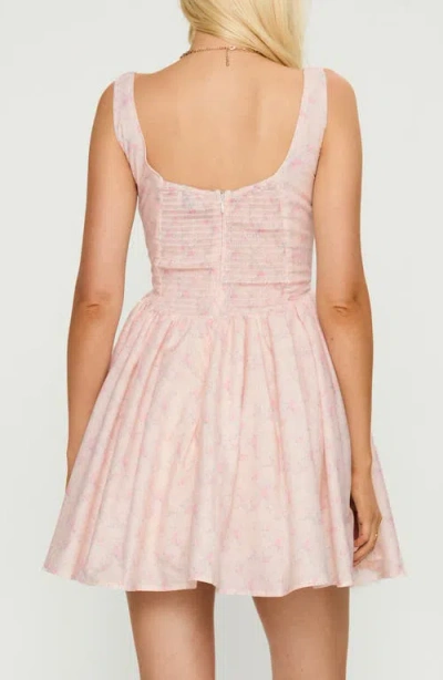 Princess Polly Bridgitte Floral Corset Minidress In Purple
