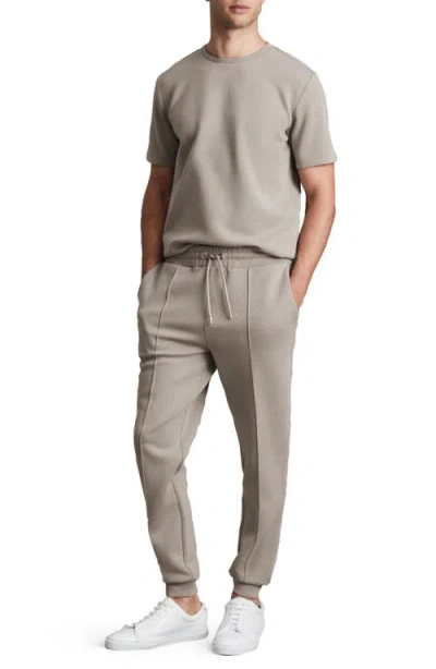 Reiss Premier Interlock Regular Fit Track Pants In Neutral