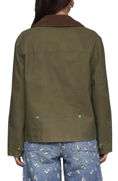 Avec Les Filles Cotton Twill Peacoat