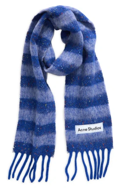 Acne Studios Stripe Alpaca Blend Fringe Scarf
