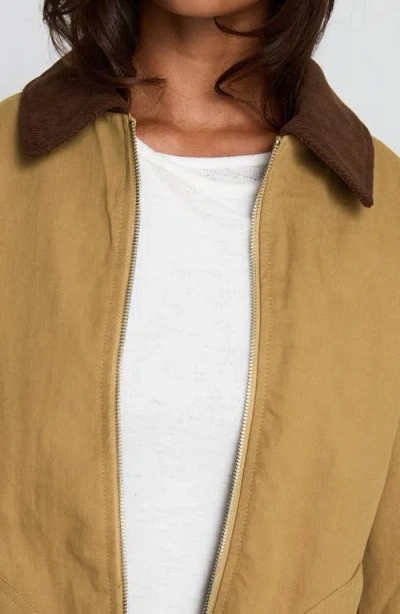 Princess Polly Chesterbrook Cotton Canvas Jacket In Nude