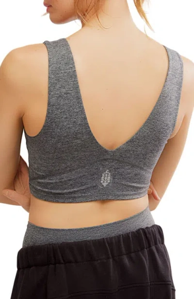 Free People Fp Movement Never Better Heather Crop Top