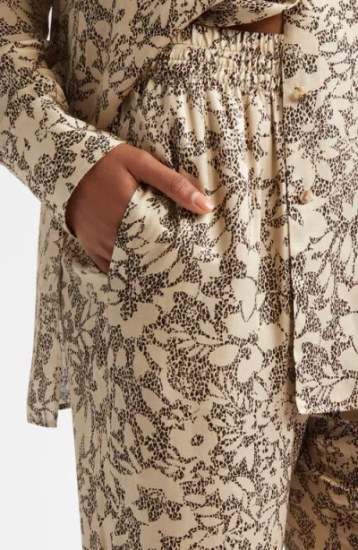 Golden Goose Floral Print Silk Blend Pajama Pants