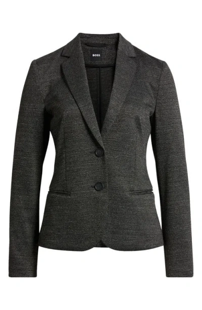 Hugo Boss Boss Jonalhra Tweed Blazer In Gray