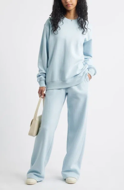 Bp. Fleece Detail Oversize Crewneck Sweatshirt