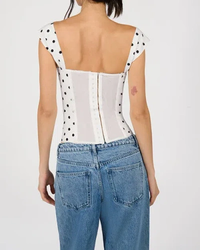 Weworewhat Ruched Cup Corset In White