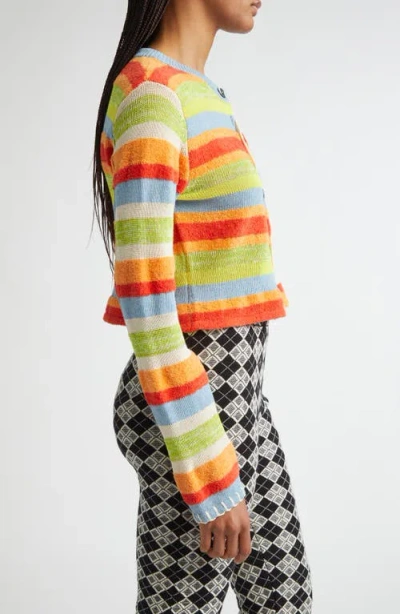 Yanyan Floatee Shrunken Cotton & Linen Blend Cardigan