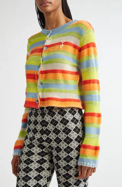 Yanyan Floatee Shrunken Cotton & Linen Blend Cardigan