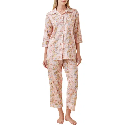 Papinelle Molly Cotton Sateen Crop Pajamas