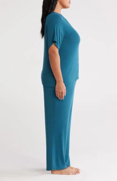 Nordstrom Moonlight Eco Easy Rib Pajamas In Blue