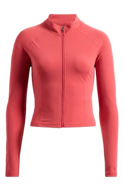 Pacsun Bella Zip Up Jacket In Pink