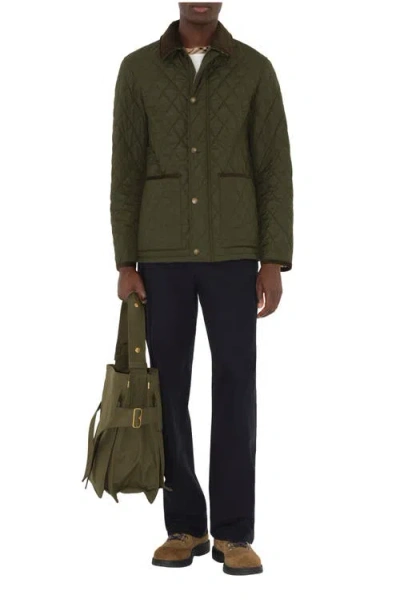 Burberry Quilted Nylon Barn Jacket In Green