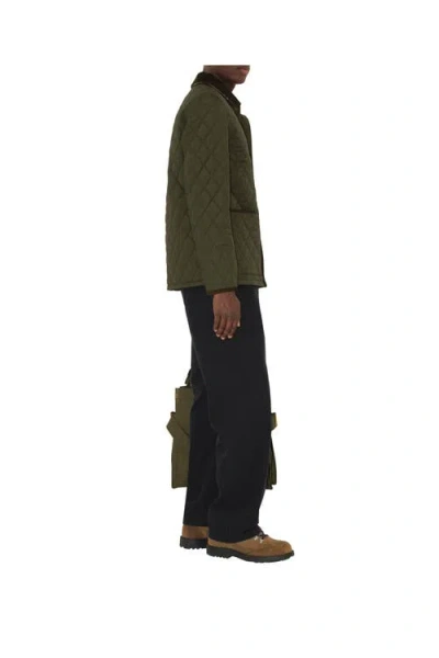 Burberry Quilted Nylon Barn Jacket In Green