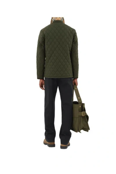 Burberry Quilted Nylon Barn Jacket In Green