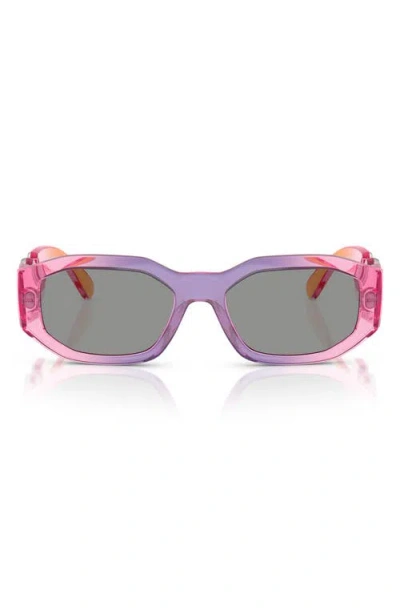 Versace Biggie 53mm Round Sunglasses
