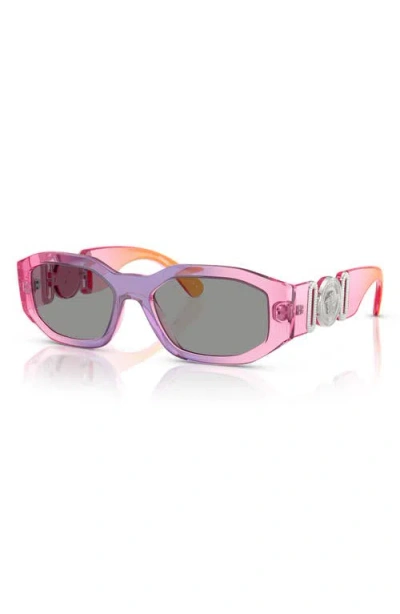 Versace Biggie 53mm Round Sunglasses