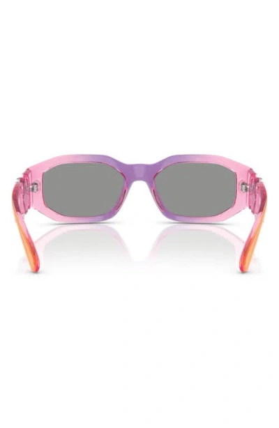 Versace Biggie 53mm Round Sunglasses