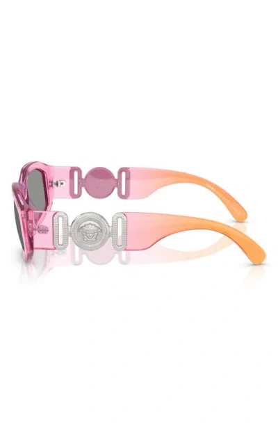 Versace Biggie 53mm Round Sunglasses