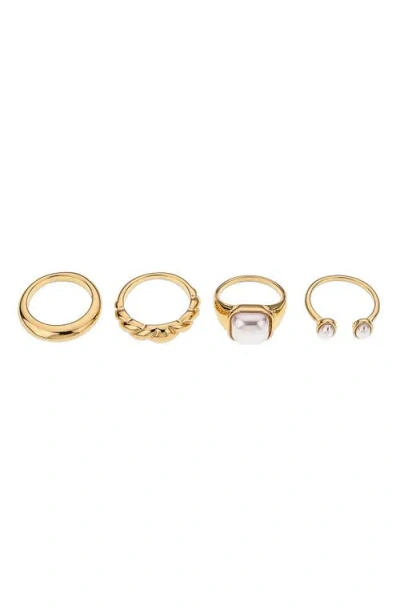 Ettika Set Of 4 Ultimate Babe Ring Set