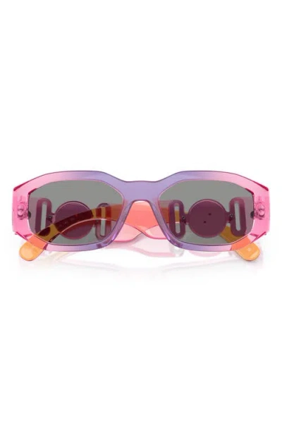 Versace Biggie 53mm Round Sunglasses