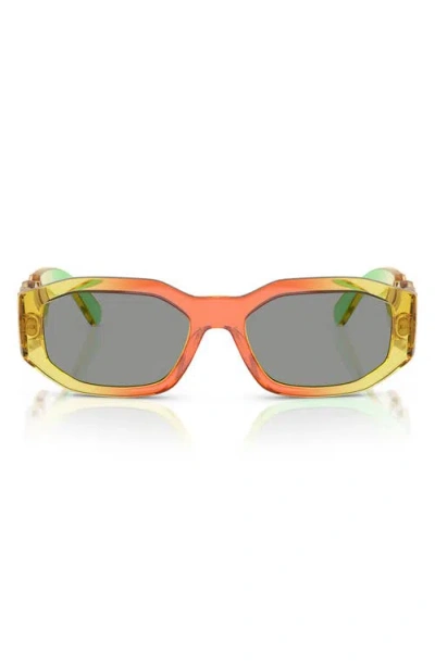 Versace Biggie 53mm Round Sunglasses