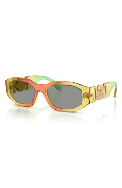 Versace Biggie 53mm Round Sunglasses