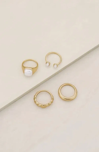 Ettika Set Of 4 Ultimate Babe Ring Set