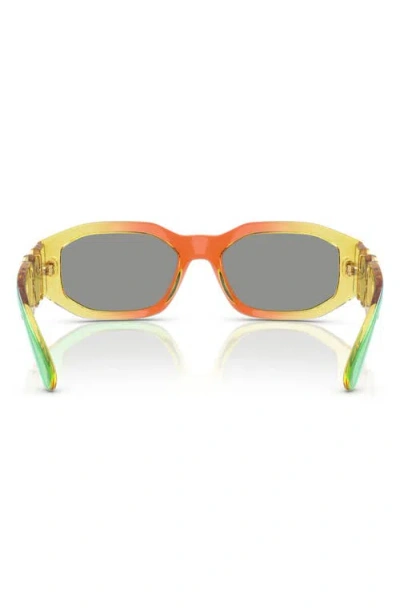 Versace Biggie 53mm Round Sunglasses