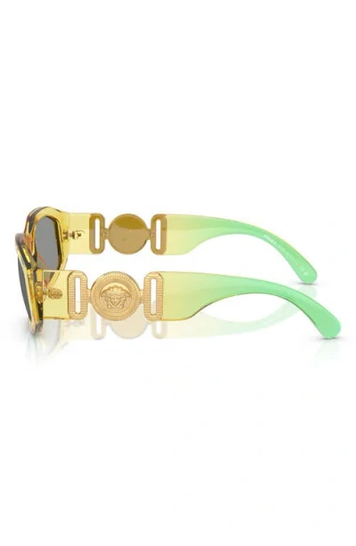 Versace Biggie 53mm Round Sunglasses